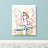 Little Spring Fae Fairy Art van Molly Harrison Canvas Afdruk (Insitu (Houten vloer))