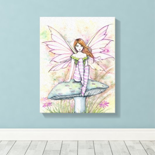 Little Spring Fae Fairy Art van Molly Harrison Canvas Afdruk (Insitu (Houten vloer))