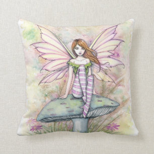 Little Spring Fae Fairy Art van Molly Harrison Kussen