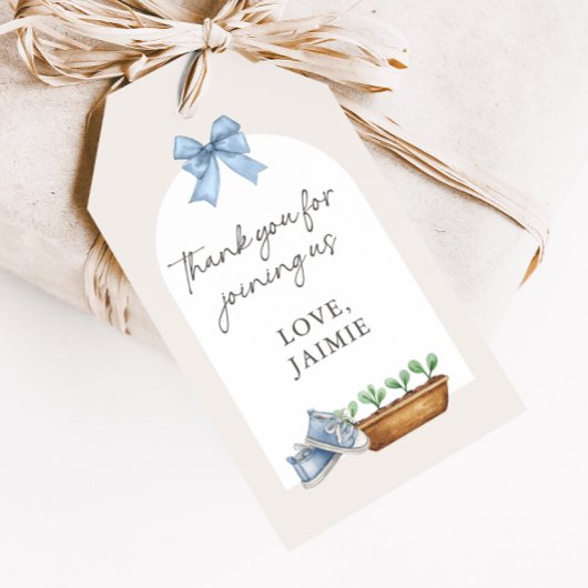 Little Sprout Baby shower Dank je wel Cadeaulabel