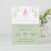 Little Sprout Baby Shower Invitation (Debout devant)