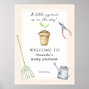 Little Sprout Baby shower Poster