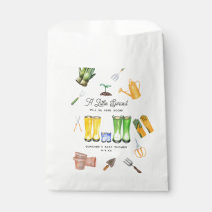 Little Sprout Blue Boots Garden Baby shower Bedankzakje