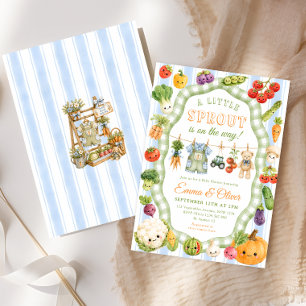Little Sprout Boerenmarkt Jongens Baby Shower Kaart
