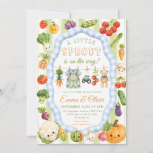 Little Sprout Boerenmarkt Jongens Baby Shower Kaart