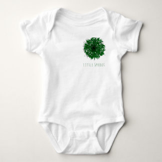 "Little Sprout" - Minimalistische groene natuur ba Romper