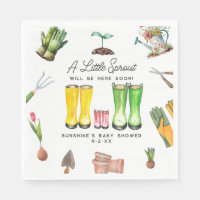 Little Sprout Pink Rain Boots Garden Baby shower