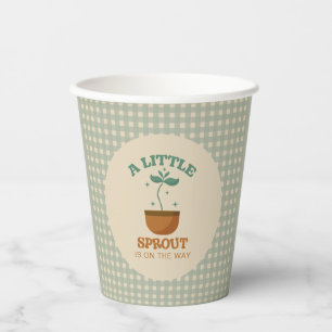 Little Sprouts Garden Party Baby shower Papieren Bekers