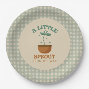 Little Sprouts Garden Party Baby shower Papieren Bordje