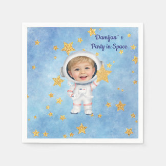 Little Star Astronaut Party Napkin Servet