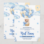 Little Star Baby Shower Invitation Design (Devant / Derrière)