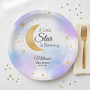 Little Star brouwt droomachtige babyshower Papieren Bordje