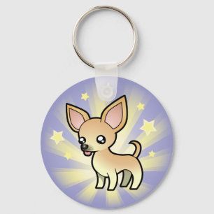 Little Star Chihuahua (gladde jas) Sleutelhanger