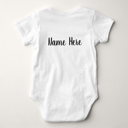 Little Star Crayon stijl kussen en kroon Romper (Achterkant)