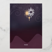 Little Star Cute Gender Neutral Whimsical Folie Uitnodiging (Achterkant)