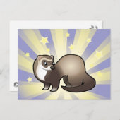 Little Star Ferret Briefkaart (Voorkant / Achterkant)