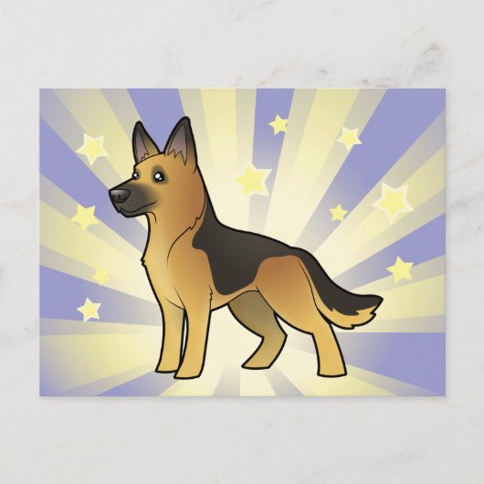 Little Star German Shepherd Briefkaart (Voorkant)