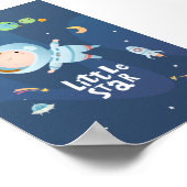 Little Star Girl Astronaut Poster (Hoek)