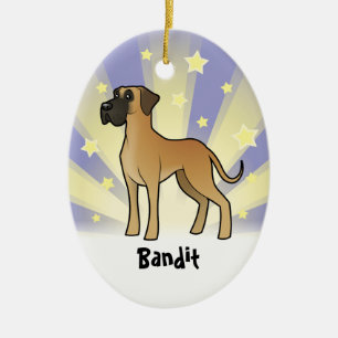Little Star Great Dane Keramisch Ornament