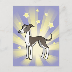Little Star Greyhound/Whippet/Italy Greyhound Briefkaart
