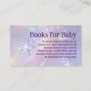 Little Star Landing Hemels Boek Voor Baby Shower Informatiekaartje