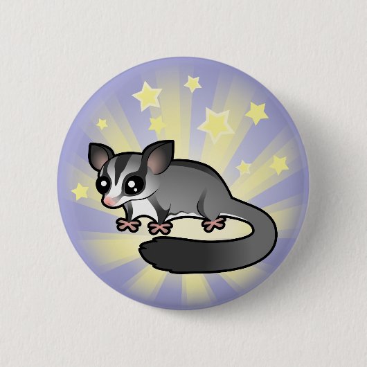 Little Star Sugar Glider Ronde Button 5,7 Cm (Voorkant)