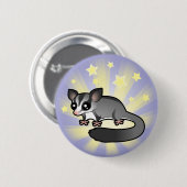 Little Star Sugar Glider Ronde Button 5,7 Cm (Voorkant /achterkant)