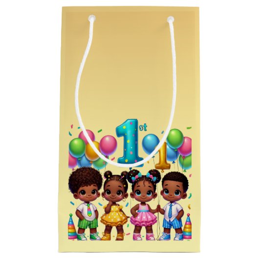 Little Stars First Birthday Bash Klein Cadeauzakje (Voorkant)