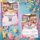 Little Steps Daycare Company Logo Modern Customize Flyer