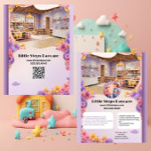 Little Steps Daycare Company Logo Modern Customize Flyer