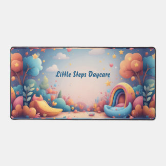 Little Steps Daycare Pastel Whimsical Personalized Bureaumat