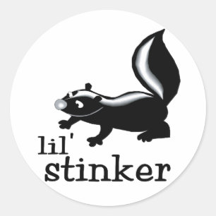 Little Stinker Ronde Sticker
