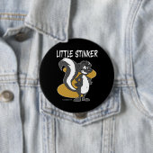 Little Stinker Skunk Ronde Button 4,0 Cm (In situ)