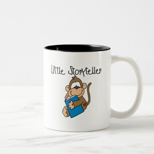Little Storyteller Tshirts en Gifts Tweekleurige Koffiemok (Rechts)