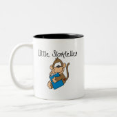 Little Storyteller Tshirts en Gifts Tweekleurige Koffiemok (Links)