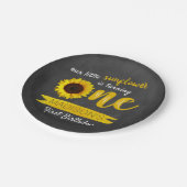 Little Sunflower 1st Birthday Paper Bord (Gekanteld)