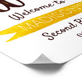 Little Sunflower 2e Affiche de bienvenue d'anniver (Coin)