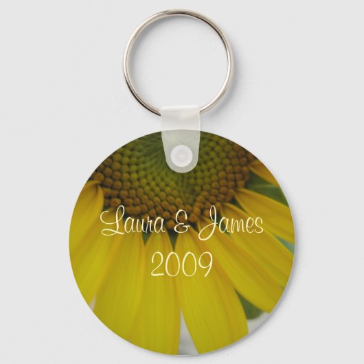Little Sunflower Wedding Sleutelhanger (Voorkant)