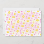 Little Sunshine 1er Anniversaire Invitation fille (Dos)