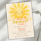 Little Sunshine 1er Invitation anniversaire