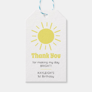 Little Sunshine 1st Birthday Party Cadeaulabel