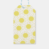 Little Sunshine 1st Birthday Party Cadeaulabel (Achterkant)