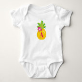 Little Sunshine Ananas Monogram Romper (Voorkant)