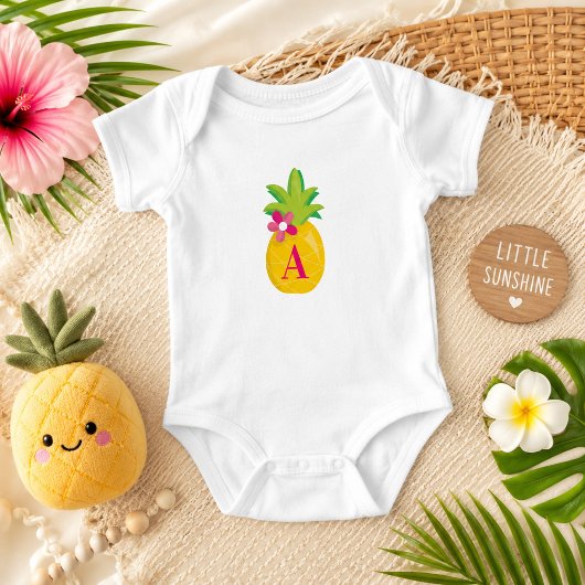 Little Sunshine Ananas Monogram Romper