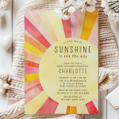 Little Sunshine Baby shower Kaart