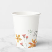 Little Sunshine Birthday Theme Papieren Bekers (Achterkant)