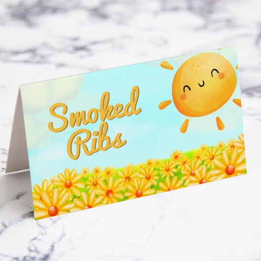 Little Sunshine - Étiquette alimentaire Baby showe