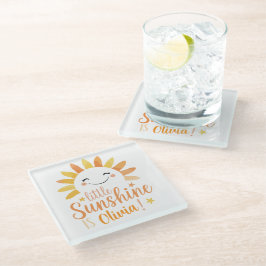 Little Sunshine Gepersonaliseerd Onderzetter Glazen Onderzetter