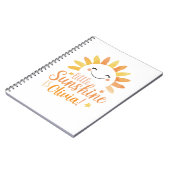 Little Sunshine gepersonaliseerde spiraalvormige n Notitieboek (Linkerzijde)