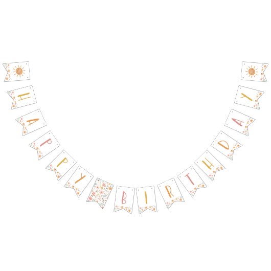 Little Sunshine Happy Birthday Banner (Alle)